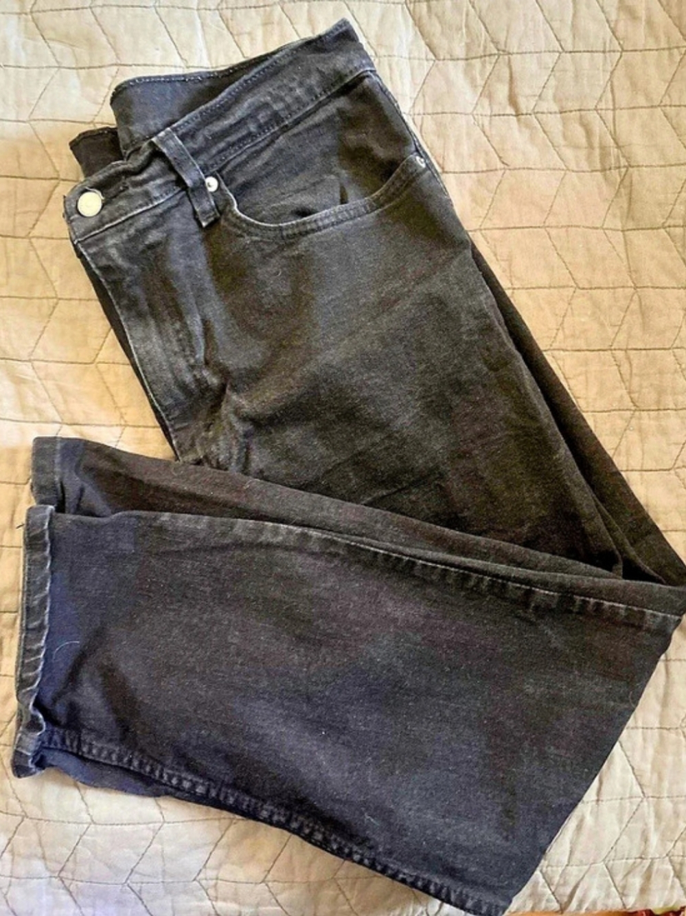 Levi's 502 Men's Black Straight Jeans Waist 38 Length 30